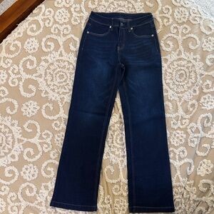 Dark Blue Women's Straight Leg Jeans